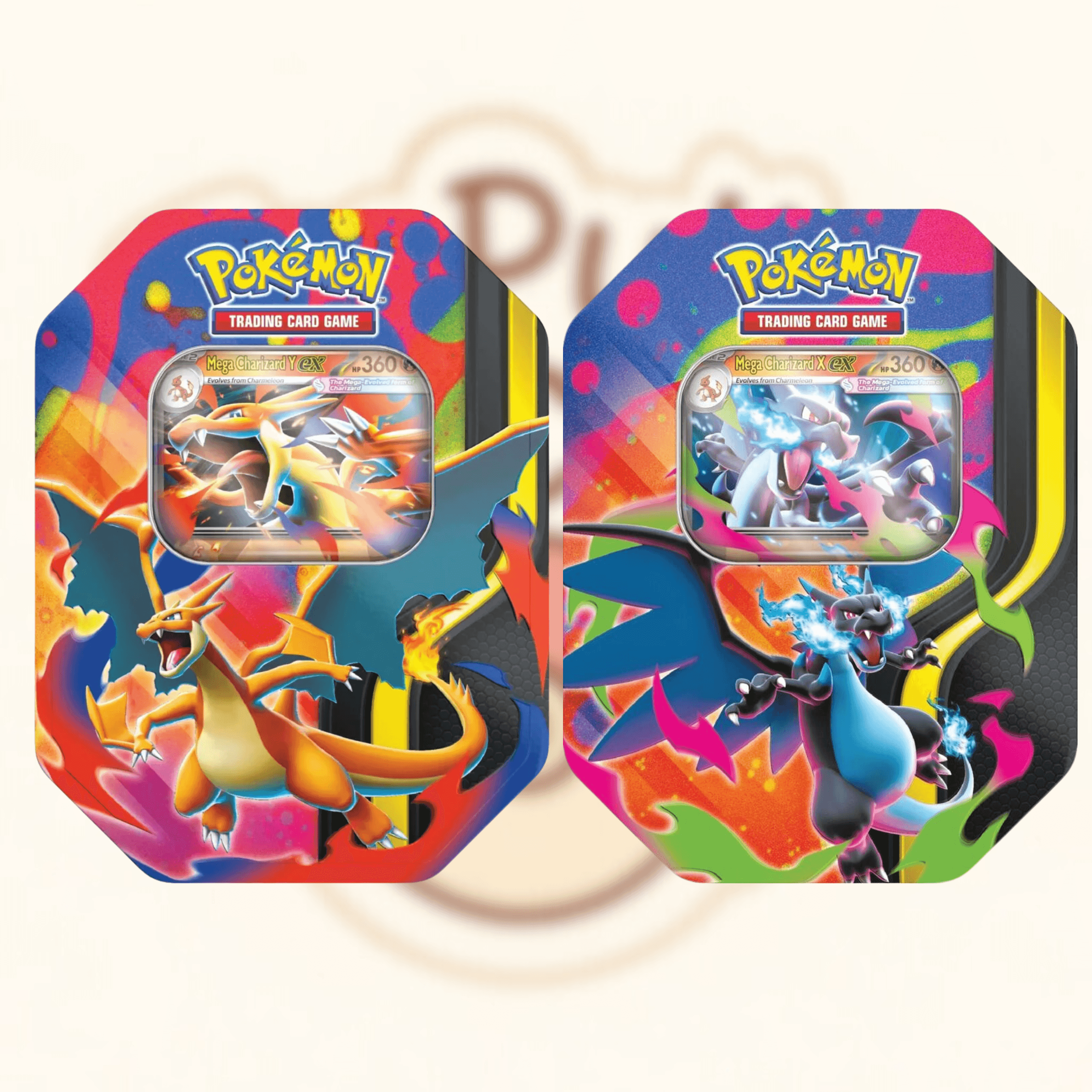 Mega Charizard X or Mega Charizard Y Tin