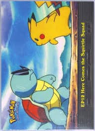 EP12 Here Comes the Squirtle Squad Topps 2000 Non-Holo