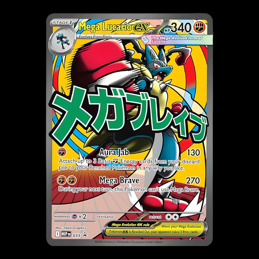 Mega Lucario ex Full Art Black Star Promo 033