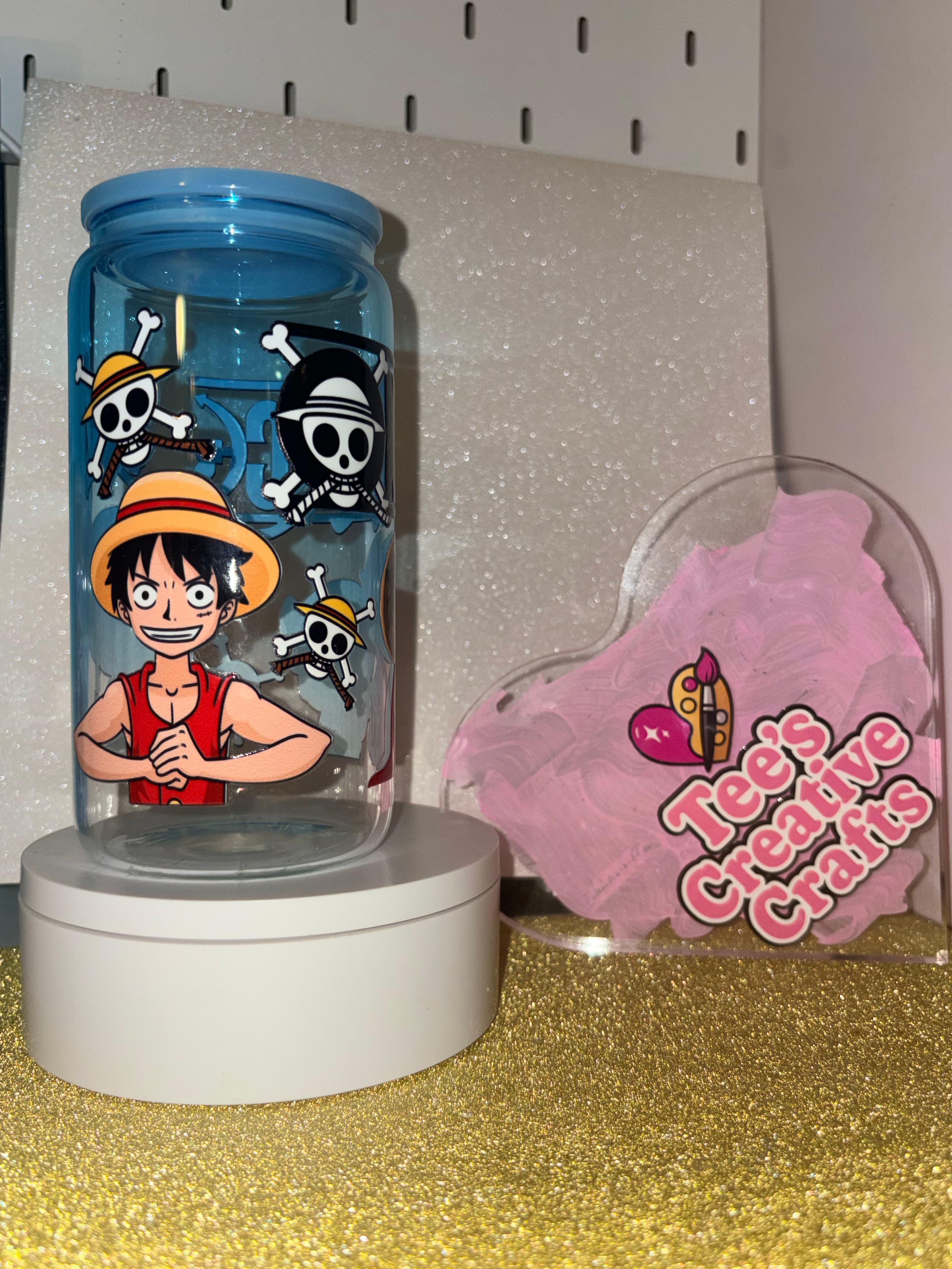 One Piece Inspired Drinkware w/ Straw