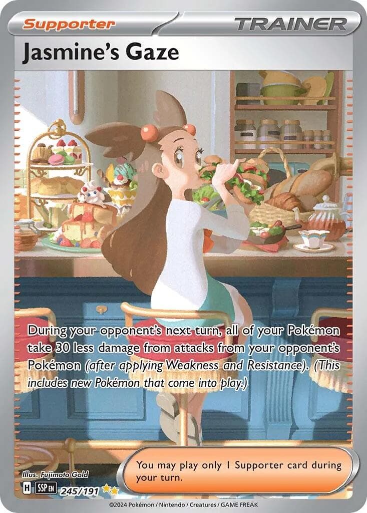Jasmine's Gaze #245 Pokemon Surging Sparks